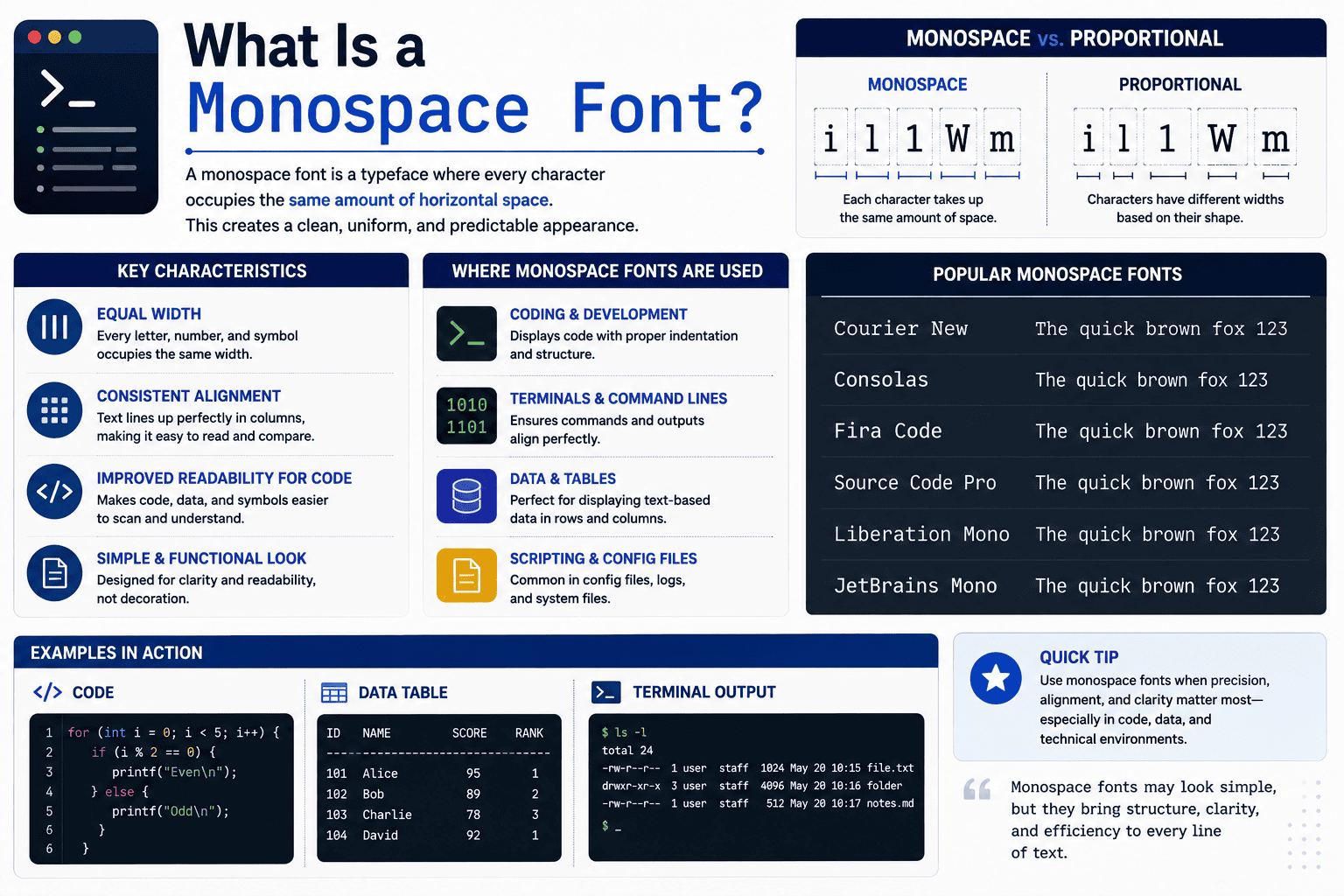 What Is a Monospace Font?