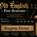 Old English Font Generator