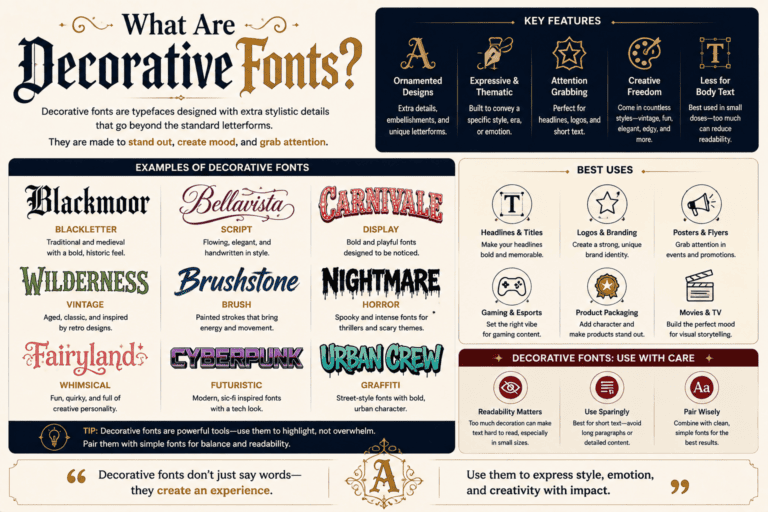 What Are Decorative Fonts