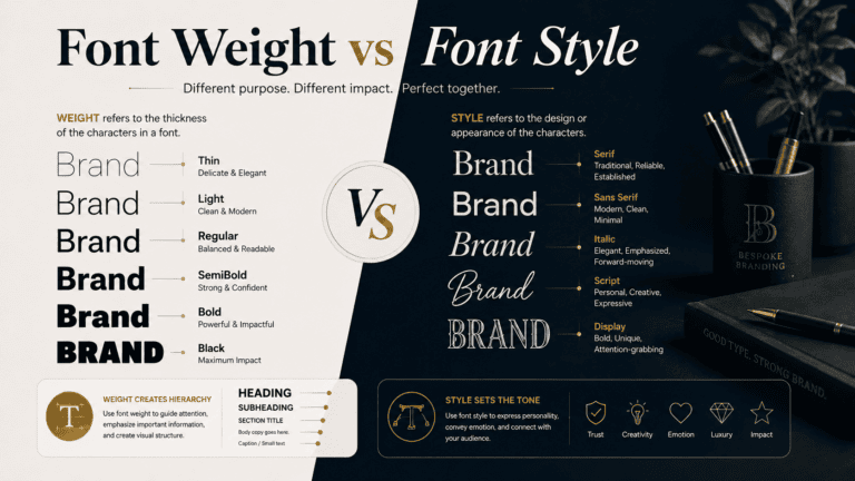 Font Weight vs Font Style