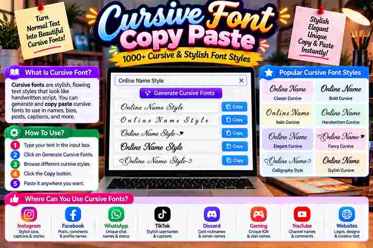 Cursive Font Copy Paste