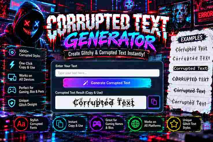 Corrupted Text Generator