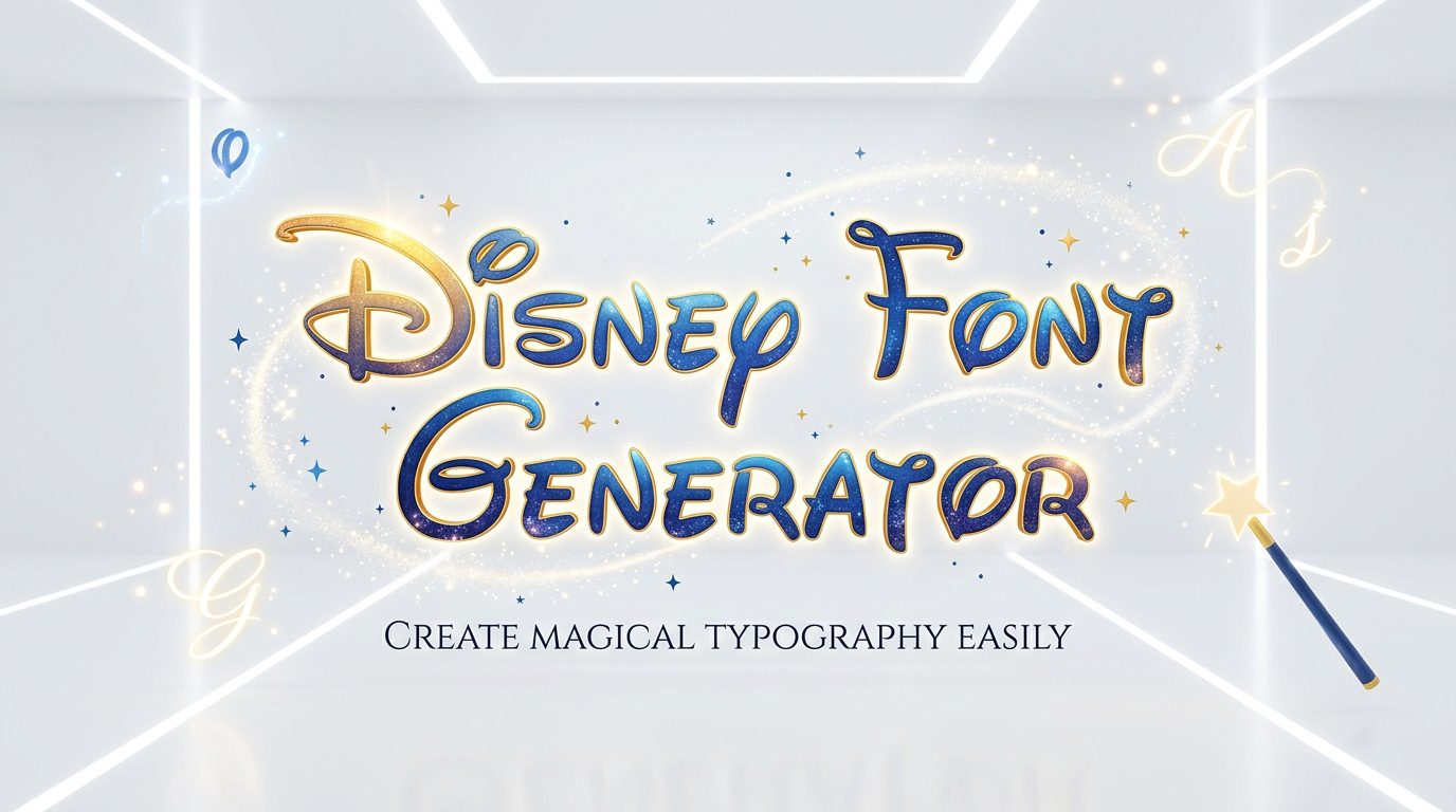 Disney Font Generator