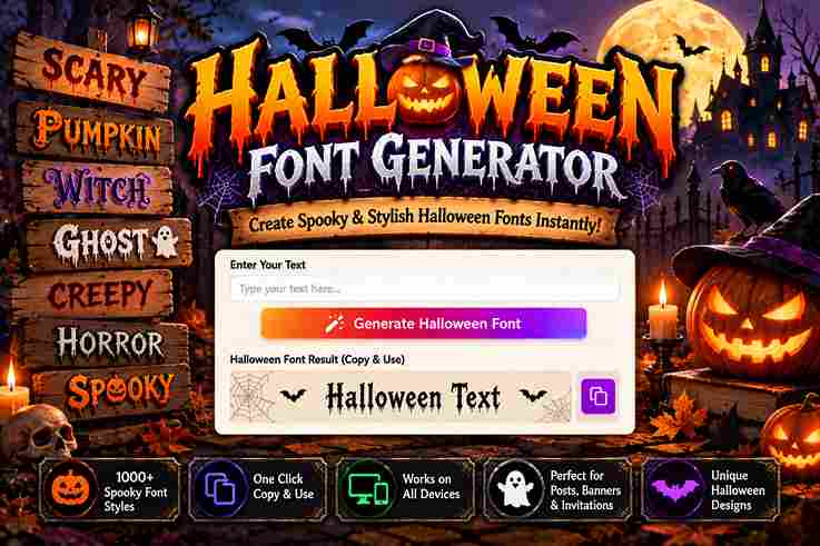 Halloween Font Generator