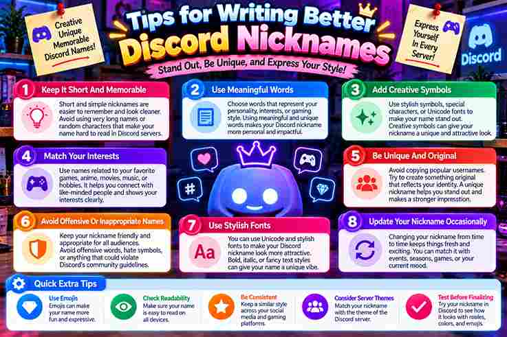 Tips for Writing Better Discord Nicknames