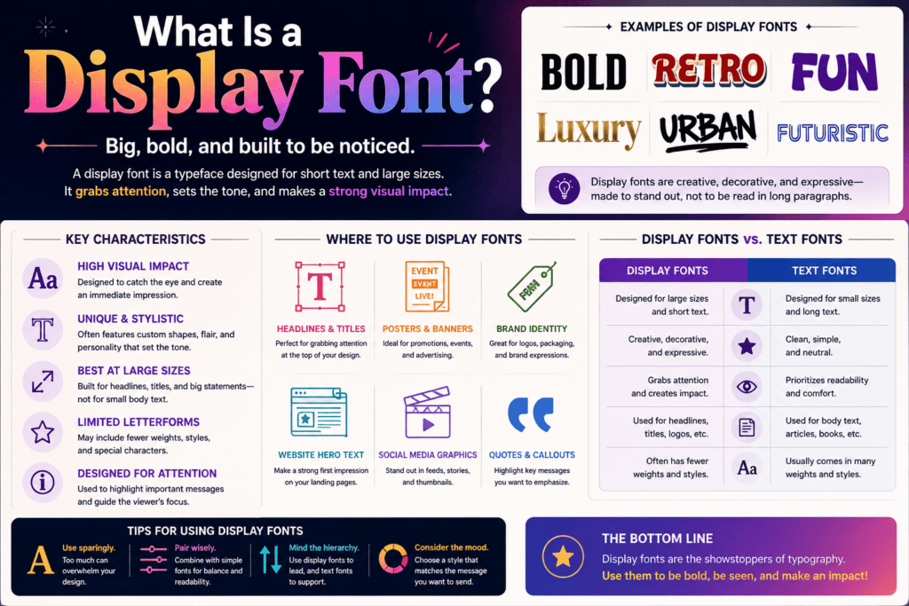What Is a Display Font?