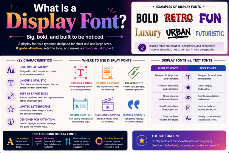 What Is a Display Font?
