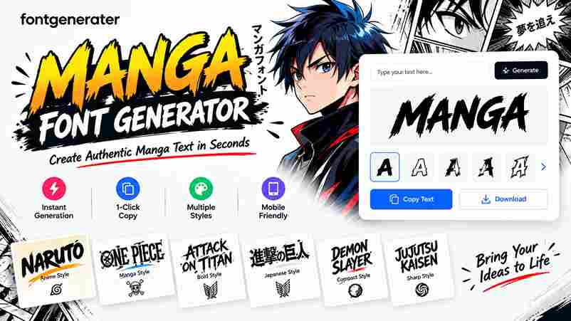 Manga Font Generator