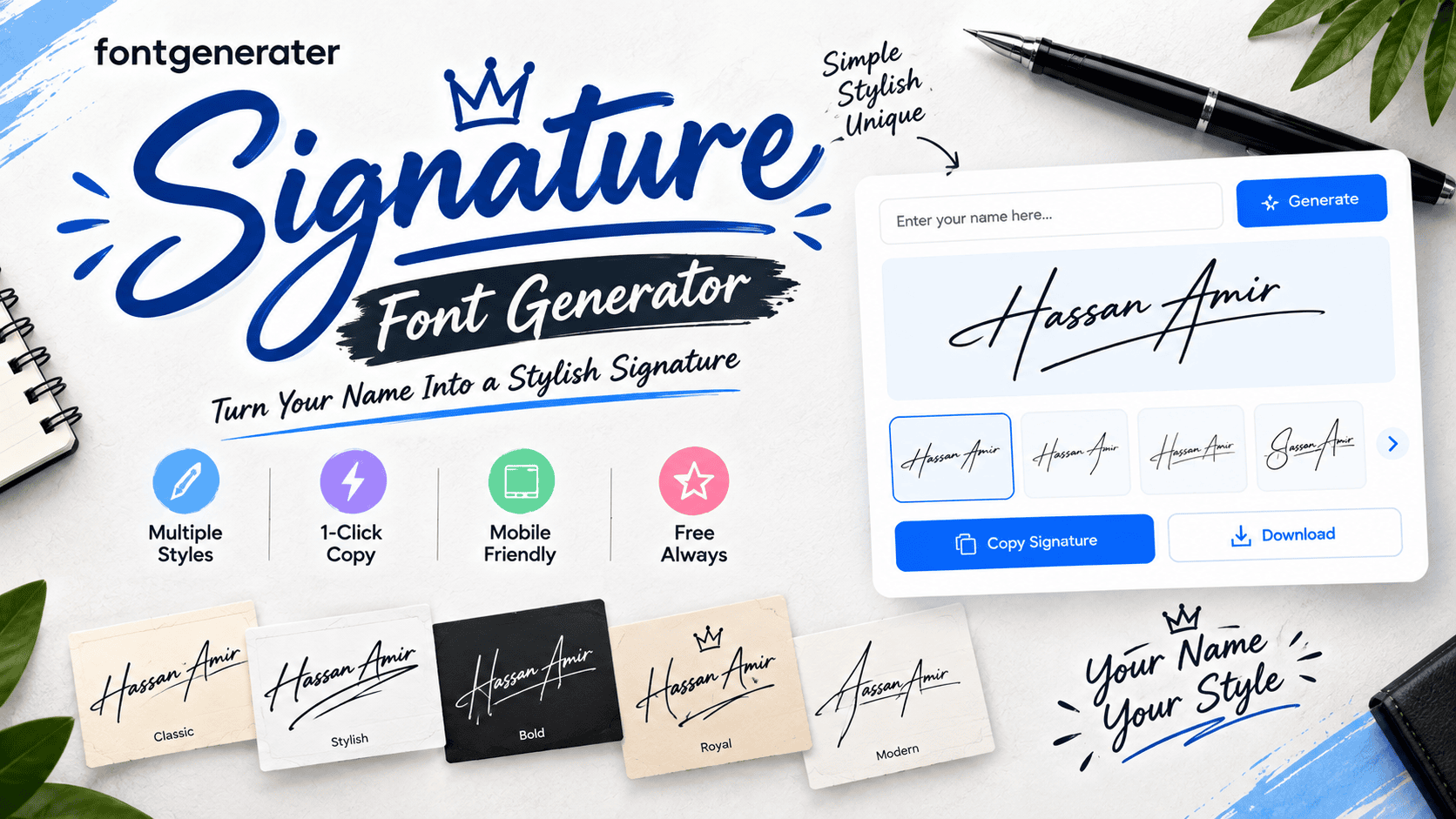 Signature Font Generator