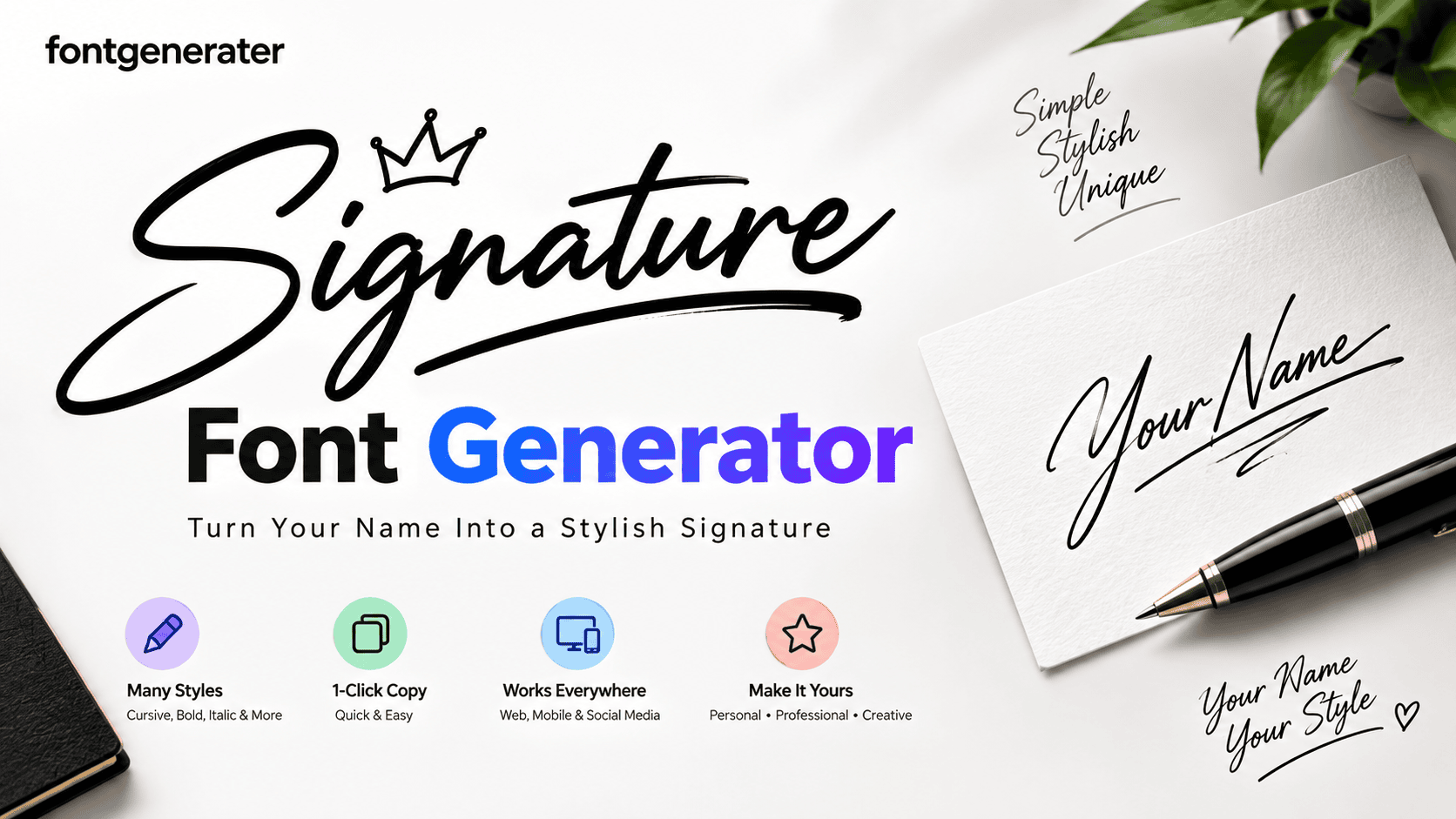 Signature Font Generator