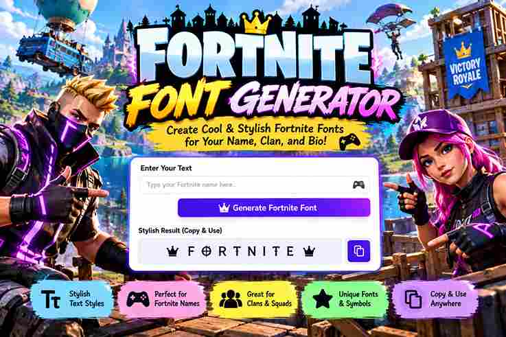 Fortnite Font Generator