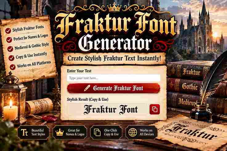 Fraktur Font Generator