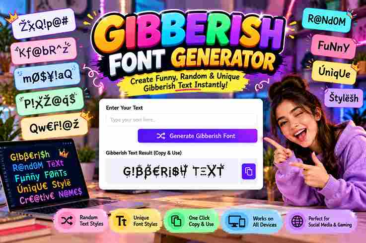 Gibberish Font Generator