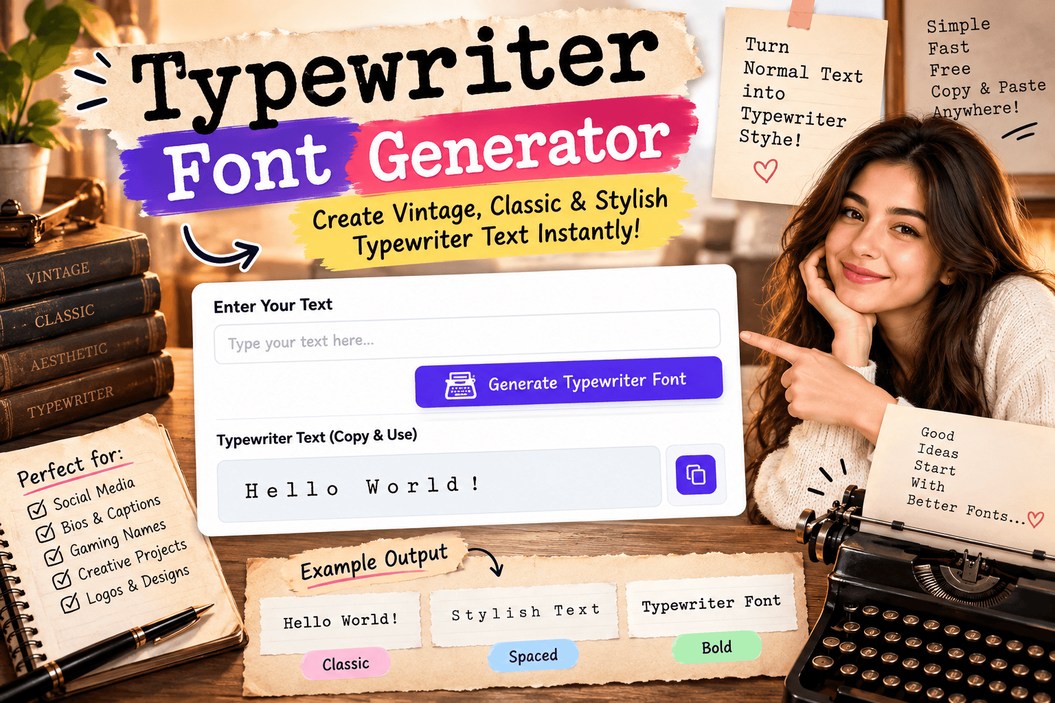 Typewriter Font Generator