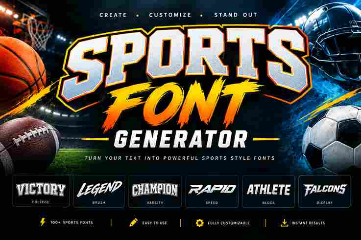 Sports Font Generator