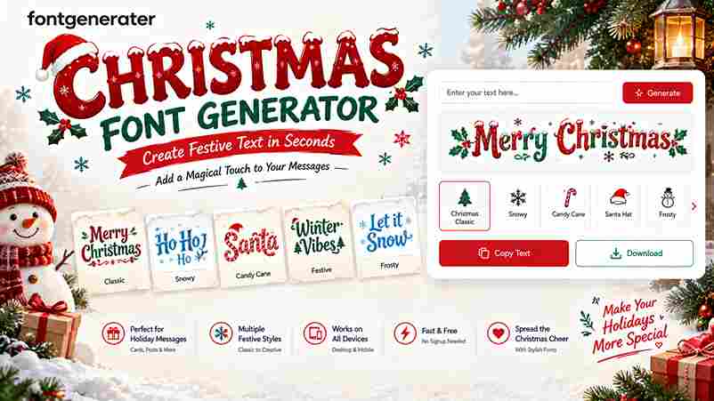 Christmas Font Generator
