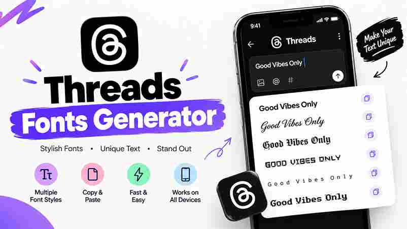 Threads Fonts Generator