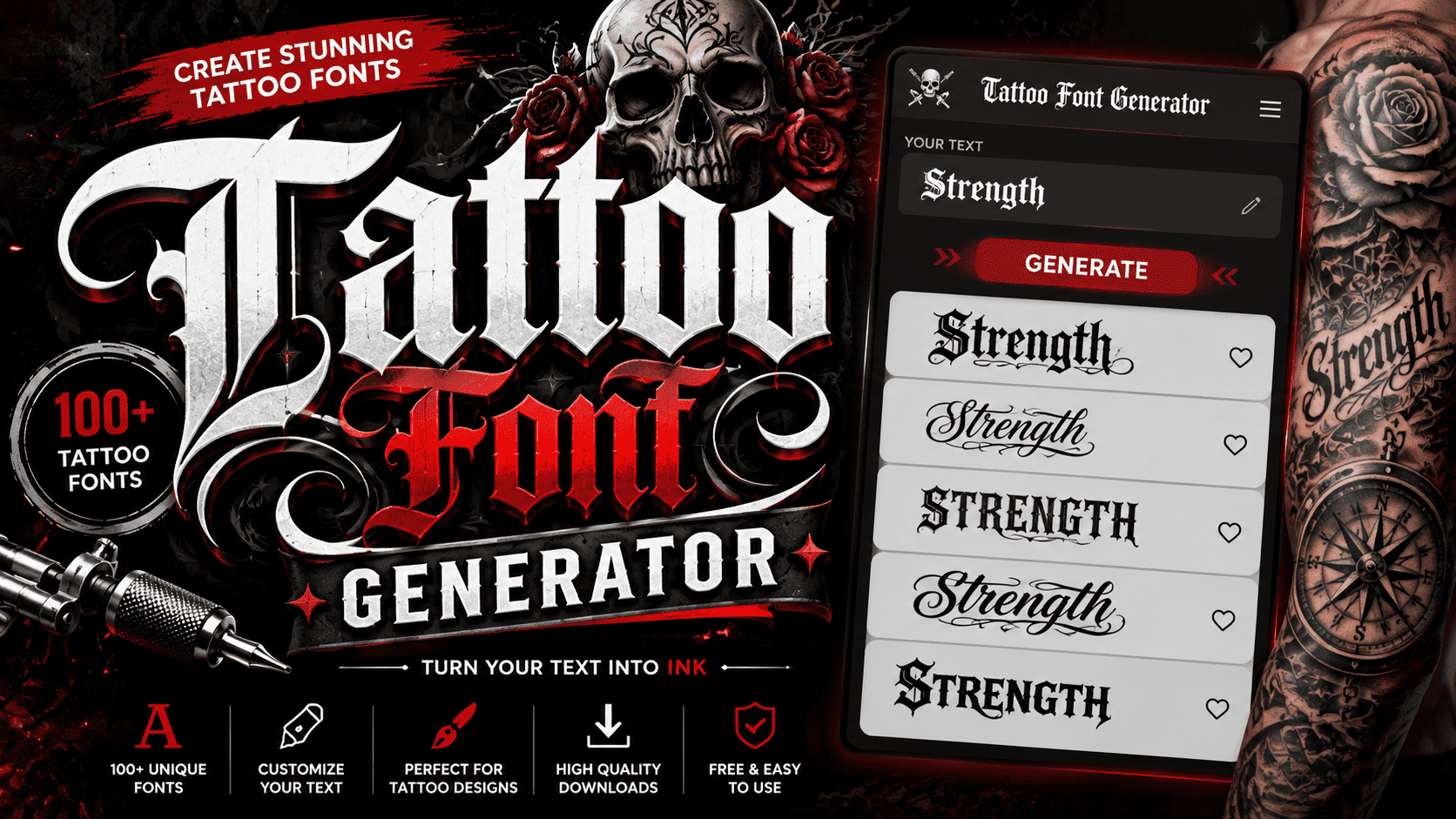 Tattoo Font Generator