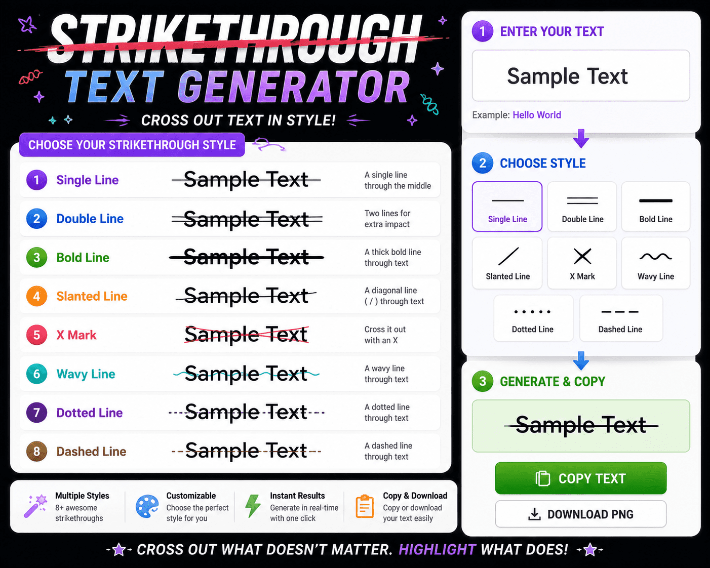 Strikethrough Text Generator